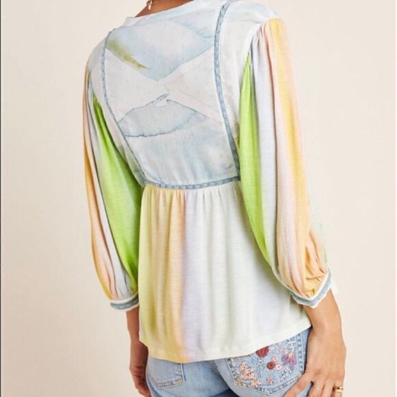 NWT Anthropologie Renata Tie-Dye Top - Picture 2 of 8